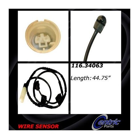 Centric Brake Pad Sensor Wires, Parts 116.34063